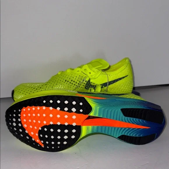 Nike ZoomX Vaporfly 3 DV4130-700 Women’s Volt/Scream Green/Black Sneakers Size 7 - Picture 4 of 9